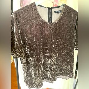 madewell medium gray velvet tee